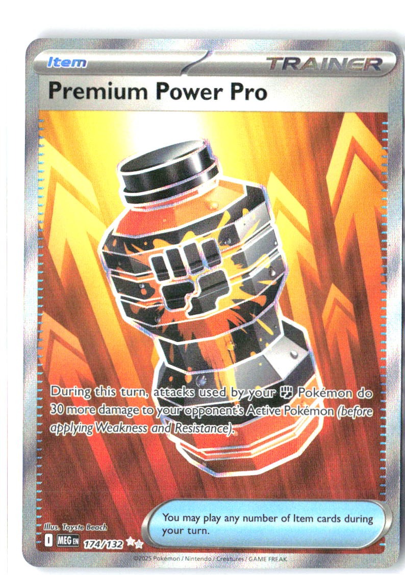 Premium Power Pro 174/132 Ultra Rare Mega Evolution Pokemon Holo Near Mint