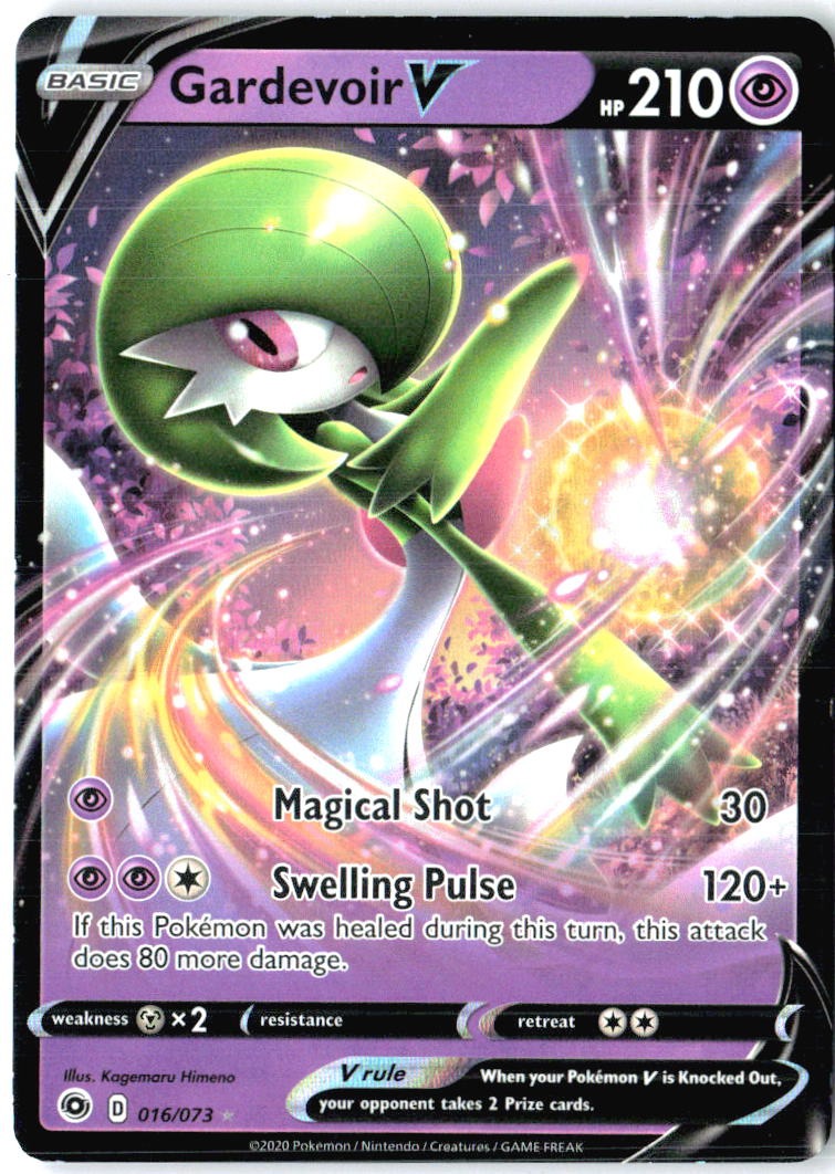 Gardevoir V 016/073 Holo V Rare Champion's Path Pokemon Near Mint