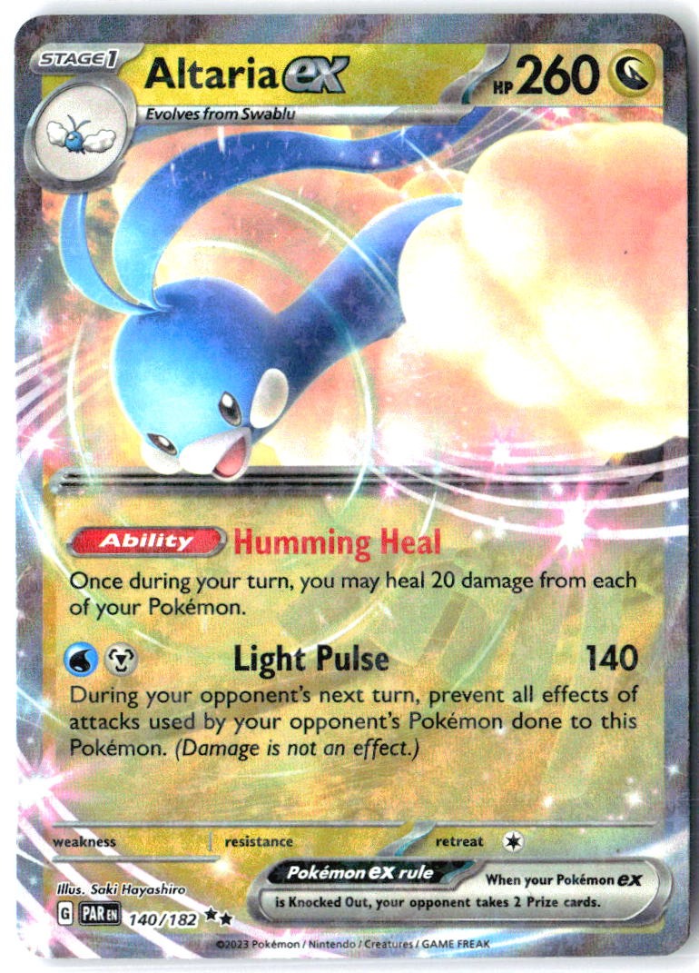 Altaria ex 140/182 Double Rare Paradox Rift Pokemon Holo Near Mint