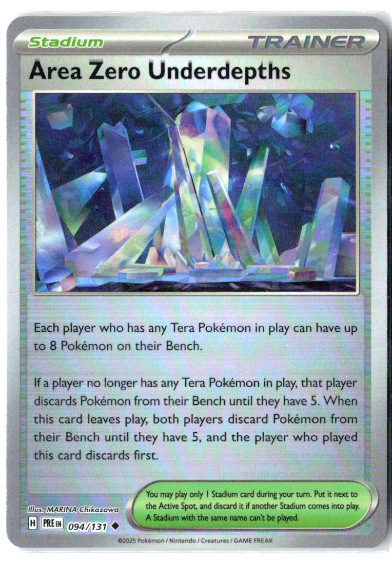 Area Zero Underdepths 094/131  Poke Ball Pattern Prismatic Evolutions Near Mint