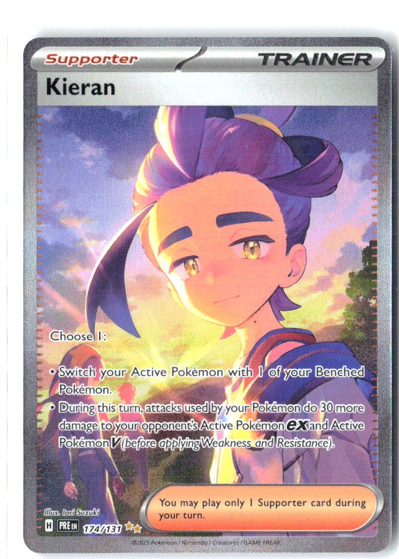 Kieran 174/131 Special Illustration Rare Prismatic Evolutions Pokemon Holo NM