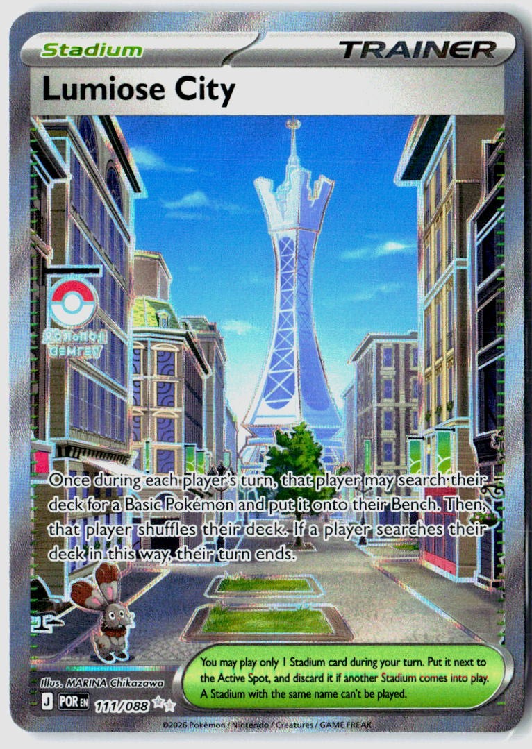 Lumiose City 111/088 Ultra Rare Perfect Order Pokemon Holo Near Mint