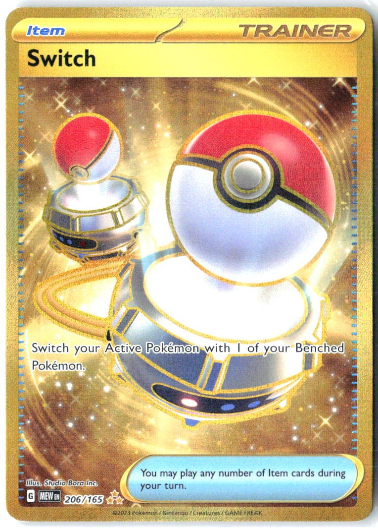 Switch 206/165 Hyper Rare 151 Pokemon Holo Near Mint