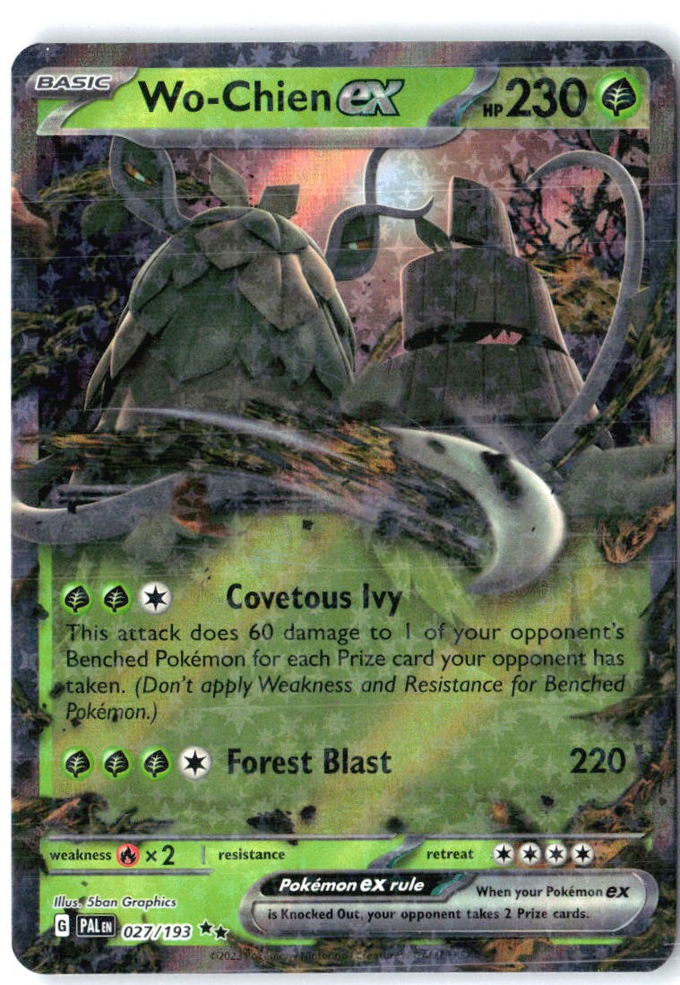 Wo-Chien ex 027/193 Double Rare Paldea Evolved Pokemon Holo Near Mint