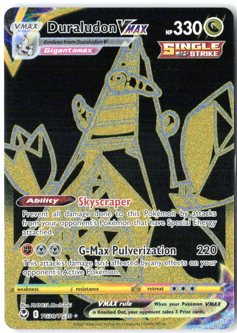 Duraludon VMAX TG30/TG30 Silver Tempest Trainer Gallery Pokemon Holo NM