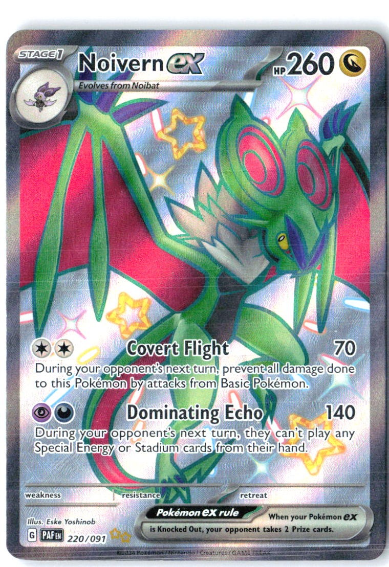 Noivern ex 220/091 Shiny Ultra Rare Paldean Fates Pokemon Holo Near Mint