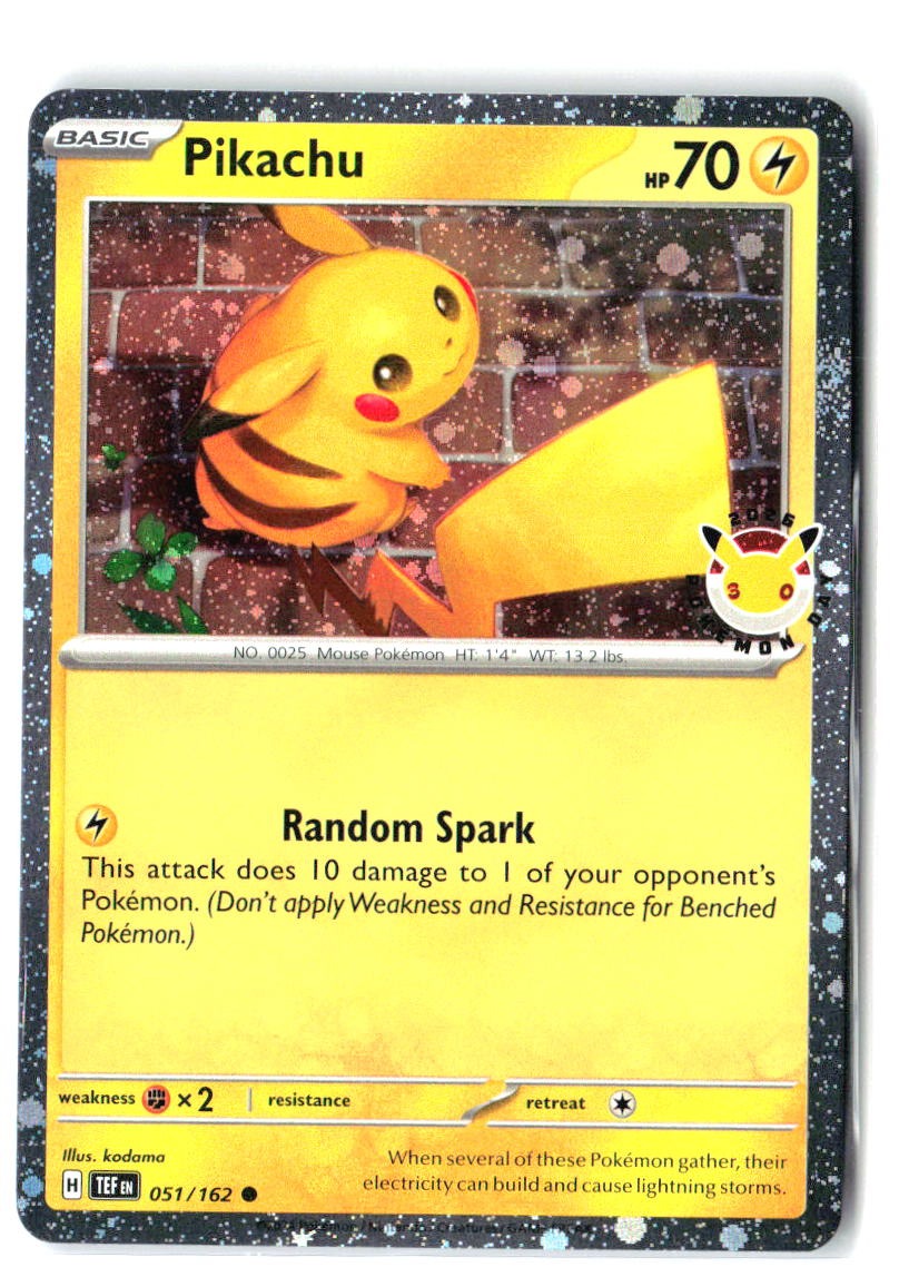 Pikachu (Pokemon Day 2026) 051/162 Holo Misc Cards & Products Pokemon NM