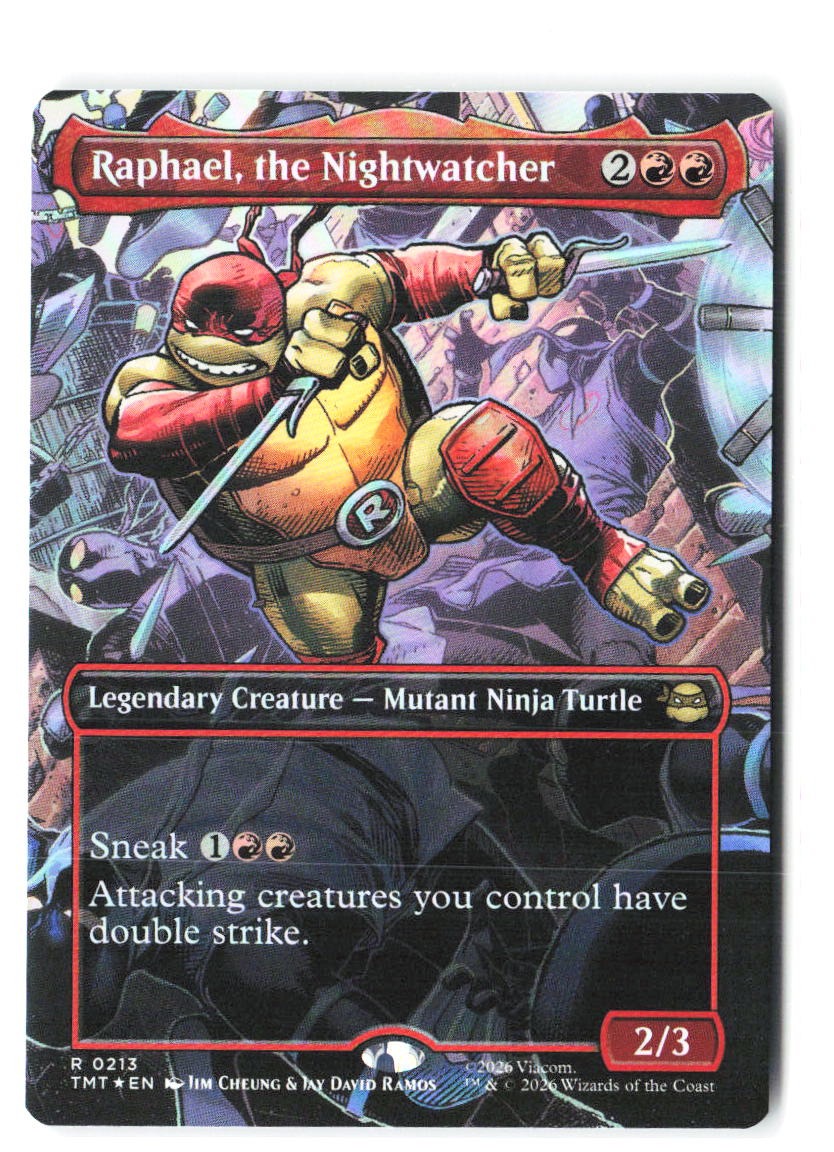 Raphael, Nightwatcher (Borderless)213 TeenageNinja Turtles Magic: The Gathering 