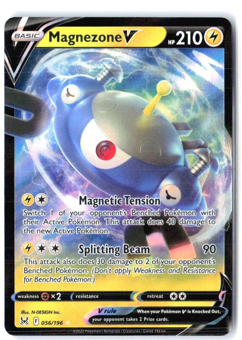 Magnezone V 056/196 Holo V Rare Lost Origin Pokemon Near Mint