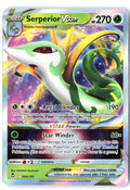 Serperior VSTAR 008/195 Holo VSTAR Rare Silver Tempest Pokemon Near Mint