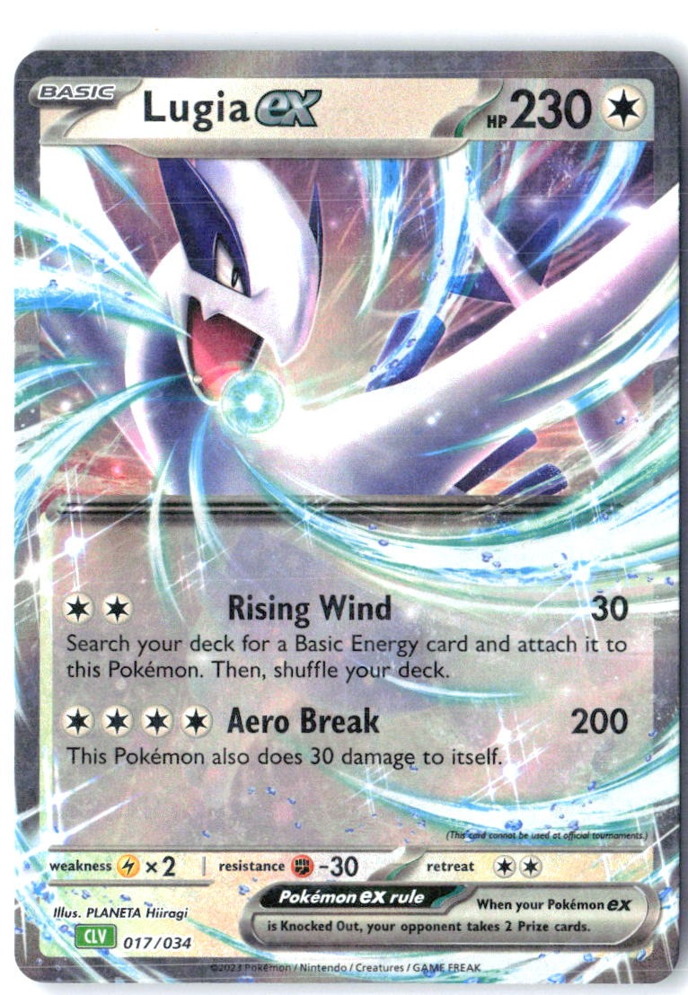 Lugia ex 017/034 Holo Classic Collection Trading Card Game Classic Pokemon NM