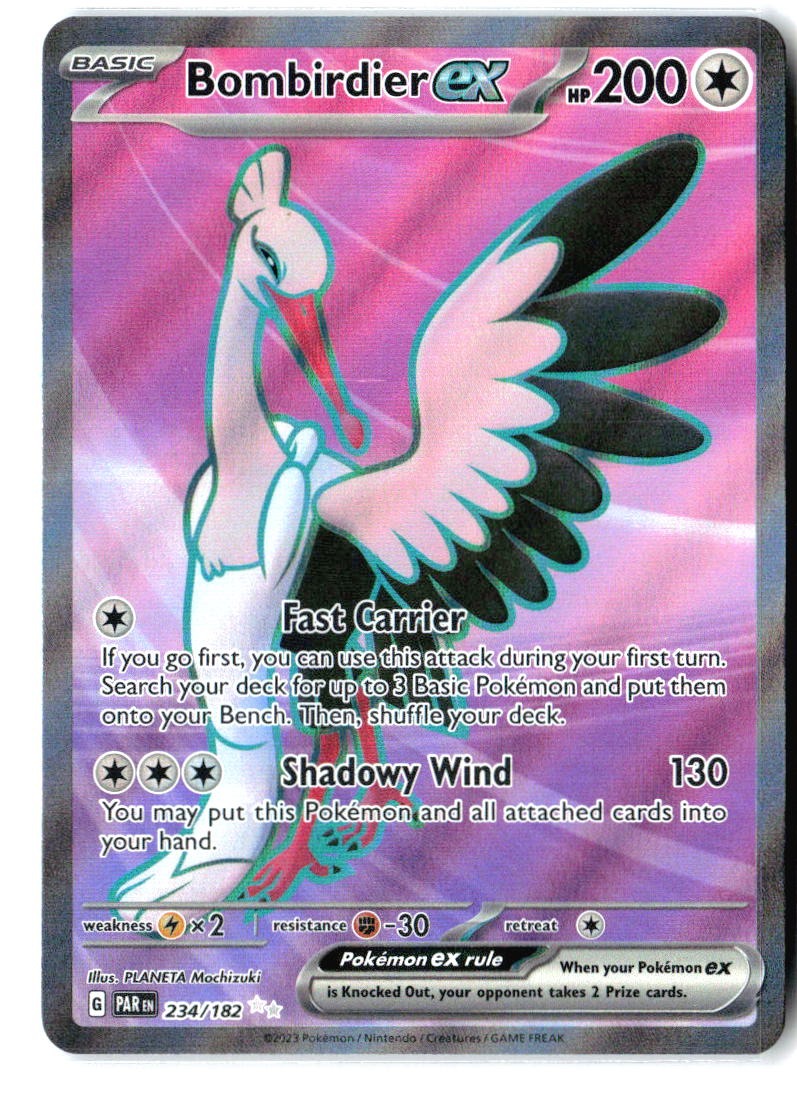 Bombirdier ex 234/182 Ultra Rare Paradox Rift Pokemon Holo Near Mint