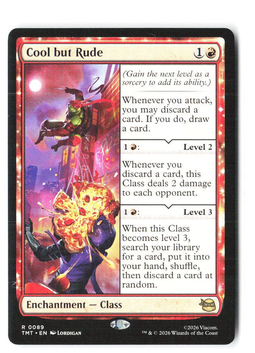 Cool but Rude 0089 Rare Teenage Mutant Ninja Turtles Magic: The Gathering NM