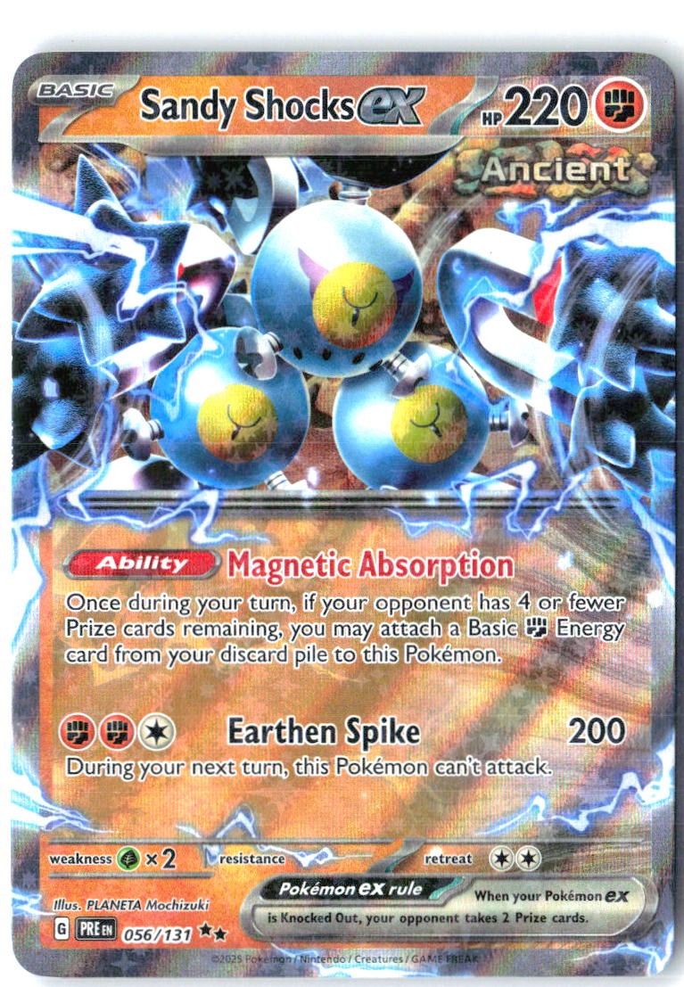 Sandy Shocks ex 056/131 Holo Double Rare Prismatic Evolutions Pokemon Near Mint