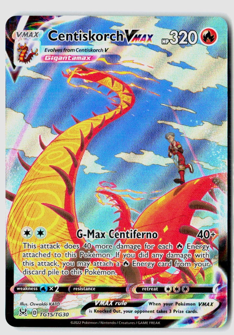 Centiskorch VMAX TG15/TG30 Holo Lost Origin Trainer Gallery Pokemon Holo NM