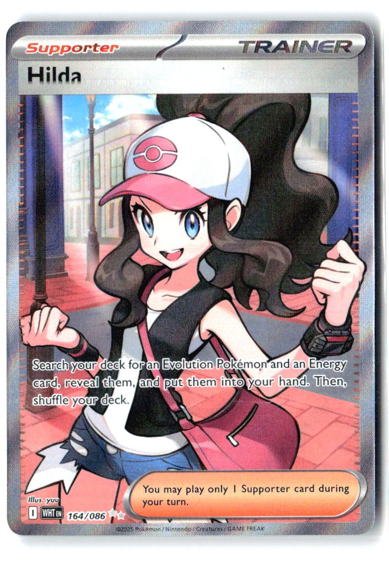 Hilda 164/086 Holo Ultra Rare White Flare Pokemon Near Mint