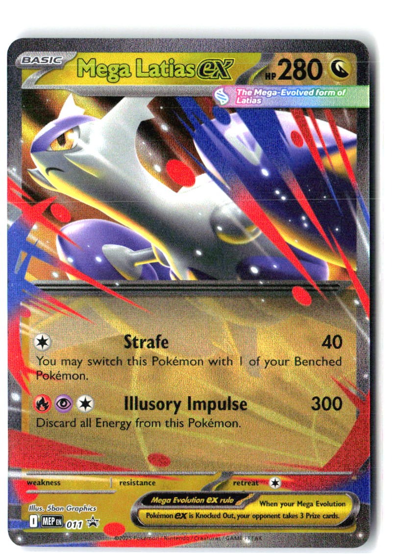 Mega Latias ex 011 Holo Promo ME: Mega Evolution Promo Pokemon Near Mint