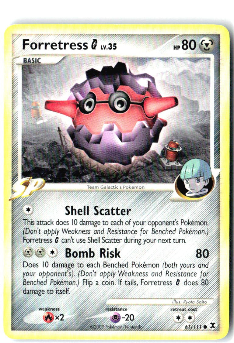 Forretress G 61/111 Common Rising Rivals Pokemon Near Mint