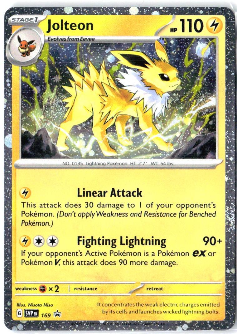 Jolteon (Cosmos Holo) 169 Rare Scarlet & Violet Promo Pokemon Near Mint
