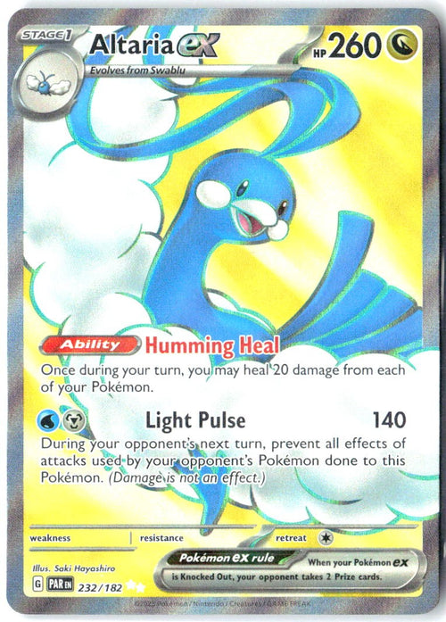 Altaria ex 232/182 Ultra Rare Paradox Rift Pokemon Holo Near Mint