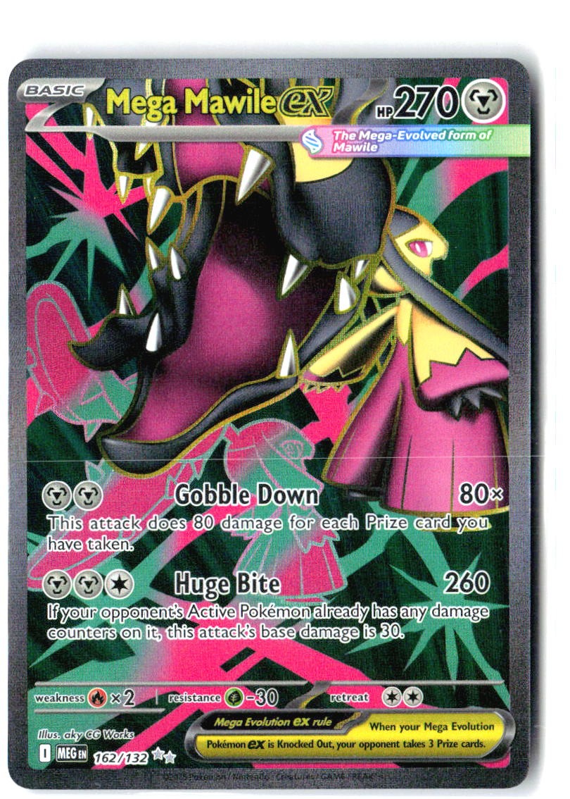 Mega Mawile ex 162/132 Ultra Rare Mega Evolution Pokemon Holo Near Mint