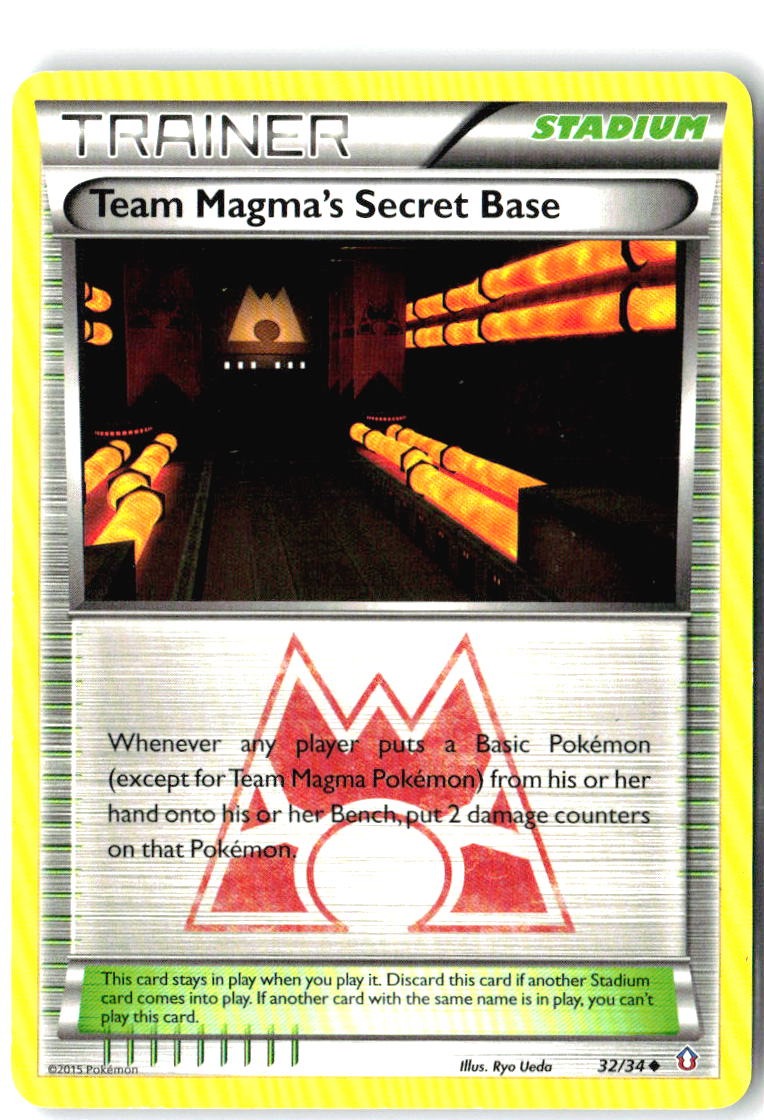 Team Magma's Secret Base 32/34 Uncommon Double Crisis Pokemon Near Mint