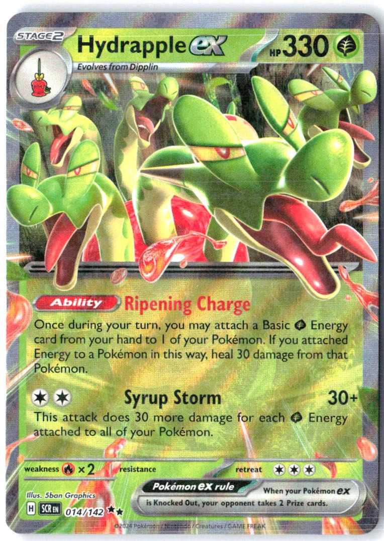 Hydrapple ex 14/142 Double Rare Stellar Crown Pokemon Holo Near Mint