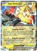 Tapu Koko ex 068/182 Double Rare Paradox Rift Pokemon Holo Near Mint