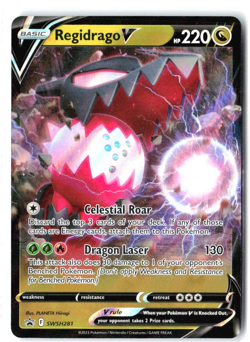 Regidrago V SWSH281 Holo Promo Sword & Shield Promo Pokemon Near Mint