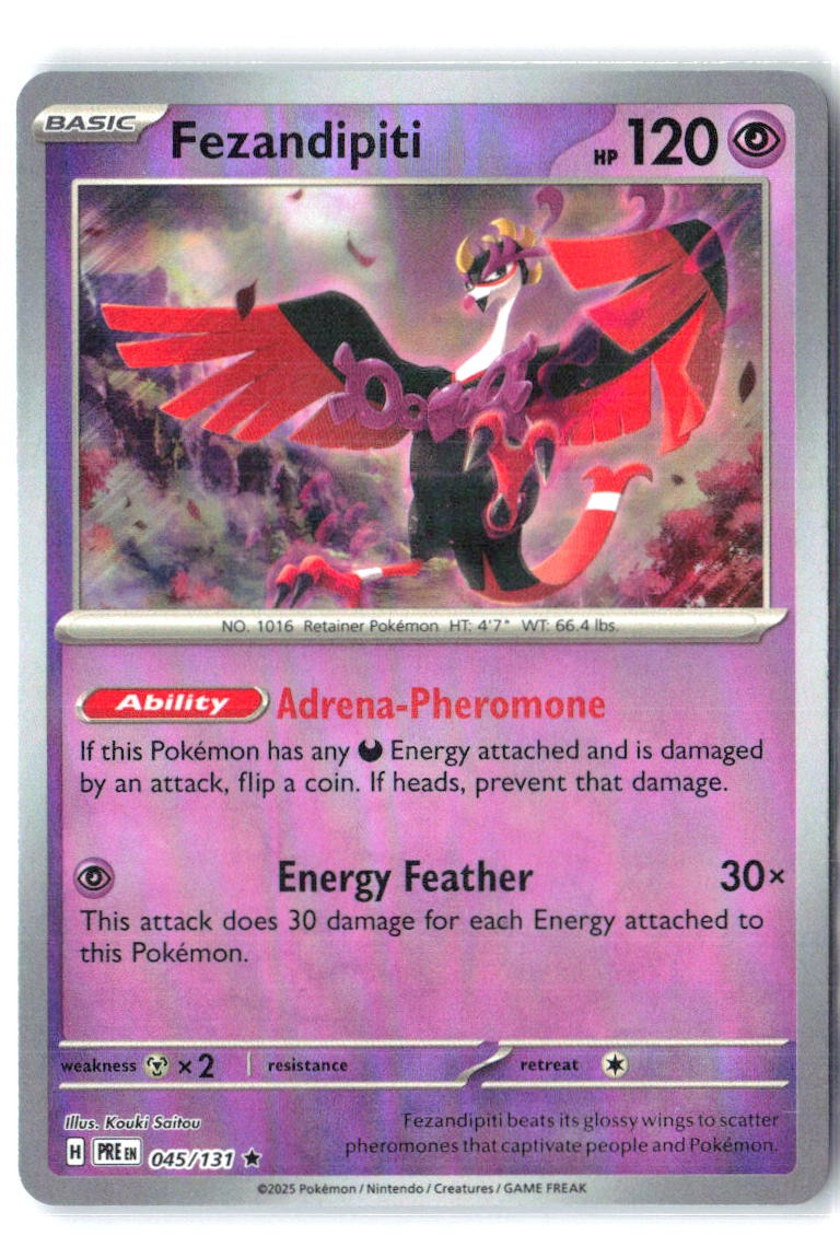 Fezandipiti (Poke Ball Pattern) 045/131 Holo Prismatic Evolutions Pokemon NM